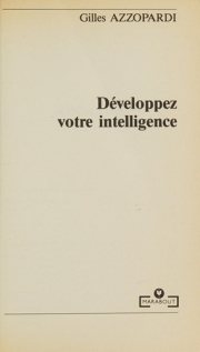 Couverture : Developpez votre intelligence 010598