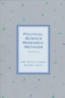 Couverture : Political science research methods