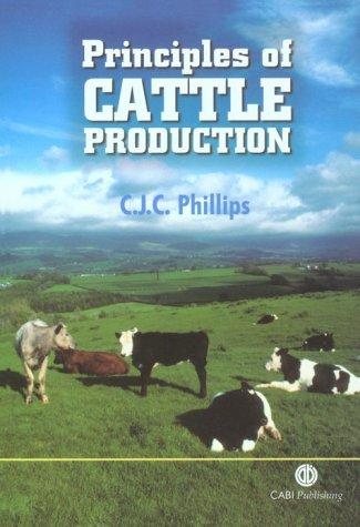 Couverture : Principles of cattle production