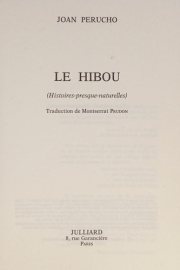 Couverture : Le Hibou