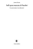 Couverture : Sull'opera mancata di Pasolini