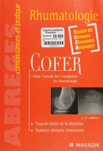 Couverture : Rhumatologie