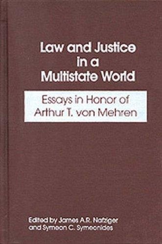 Couverture : Law and Justice in a Multistate World