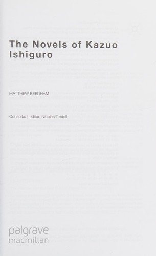 Couverture : The novels of Kazuo Ishiguro