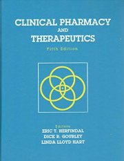 Couverture : Clinical pharmacy and therapeutics