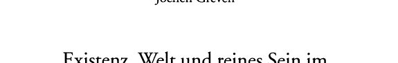 Couverture : Existenz, Welt und reines Sein im Werk Robert Walsers