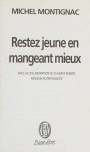 Couverture : Restez jeune en mangeant mieux