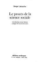 Couverture : Le procès de la science sociale