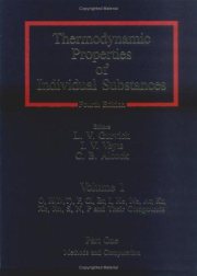 Couverture : Thermodynamic properties of individual substances