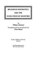 Couverture : Religious dogmatics and the evolution of societies