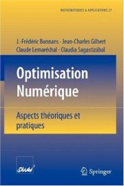 Couverture : Optimisation Numerique