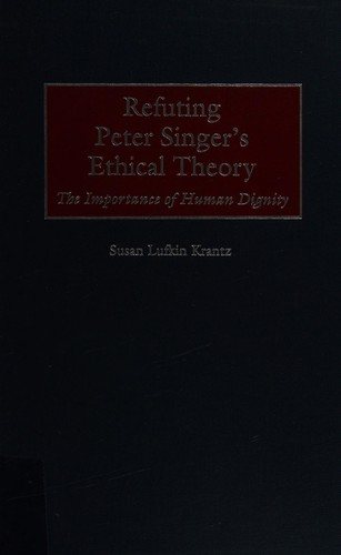 Couverture : Refuting Peter Singer's ethical theory