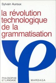 Couverture : La révolution technologique de la grammatisation