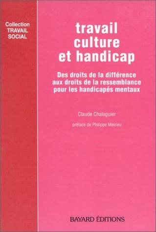 Couverture : Travail, culture et handicap