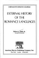 Couverture : External history of the Romance languages