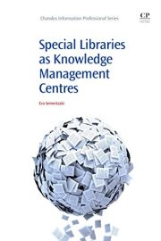 Couverture : Special Libraries as Knowledge Management Centres