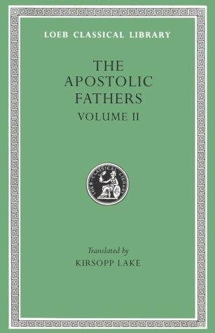 Couverture : The Apostolic fathers