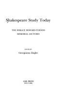 Couverture : Shakespeare study today
