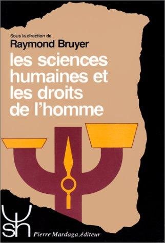 Couverture : Les Sciences humaines et les droits de l'homme