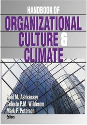 Couverture : Handbook of organizational culture & climate