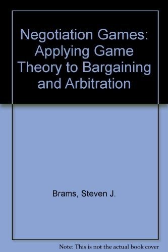 Couverture : Negotiation games