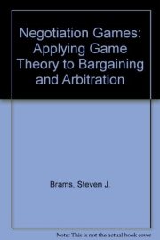 Couverture : Negotiation games