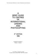 Couverture : A Brief Guide to Centres of International Lending & Photocopying