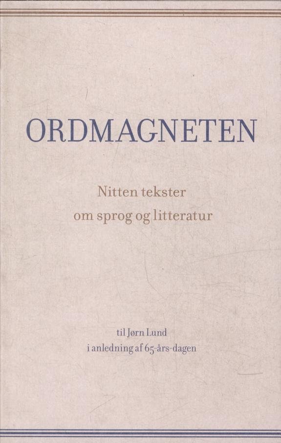 Couverture : Ordmagneten