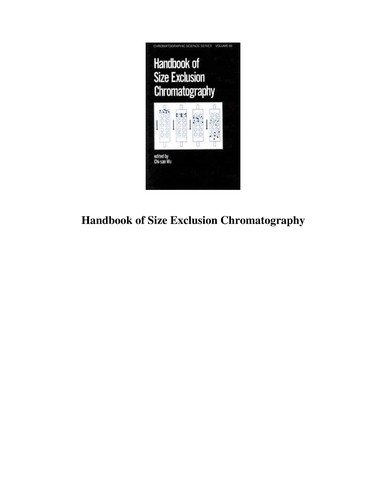 Couverture : Handbook of size exclusion chromatography