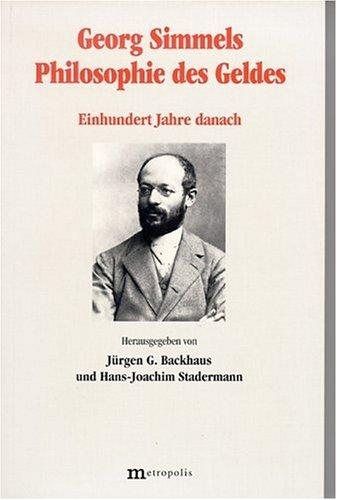 Couverture : Georg Simmels Philosophie des Geldes