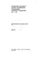 Couverture : Quality Indicators for Transport Systems