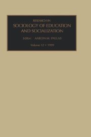 Couverture : Research in the Sociology of Education, Volume 12 (Research in Sociology of Education)