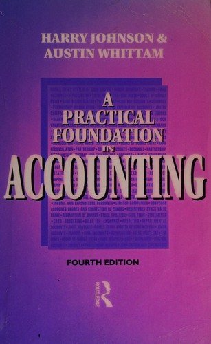 Couverture : A practical foundation in accounting