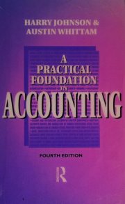 Couverture : A practical foundation in accounting
