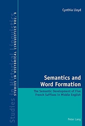 Couverture : Semantics and Word Formation