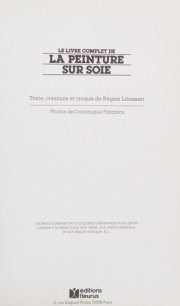 Couverture : Le Livre complet de peinture sur soie
