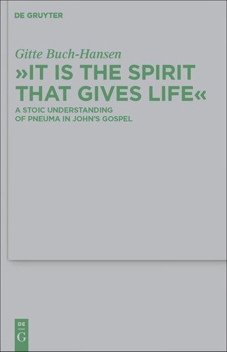 Couverture : "It is the spirit that gives life"