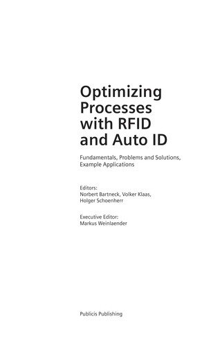 Couverture : Optimizing processes with RFID and auto ID