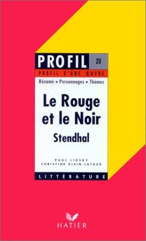 Couverture : Le rouge et le noir (1830)