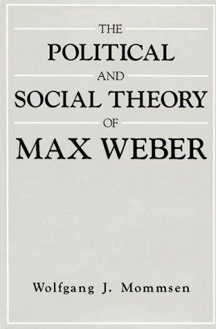 Couverture : The political and social theory of Max Weber