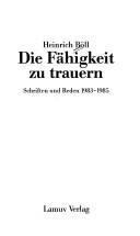 Couverture : Die Fähigkeit zu trauern