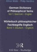 Couverture : Dictionary of philosophical terms