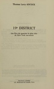 Couverture : 19° district -les flics du quartier le plus chic de new-york racontent