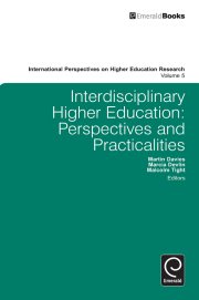Couverture : Interdisciplinary Higher Education