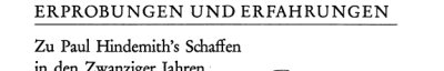 Couverture : Erprobungen und Erfahrungen