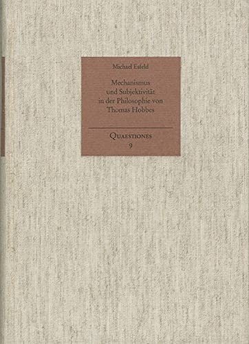 Couverture : Mechanismus und Subjektivität in der Philosophie von Thomas Hobbes