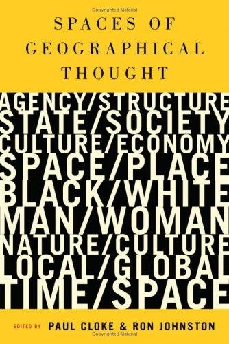 Couverture : Spaces of geographical thought