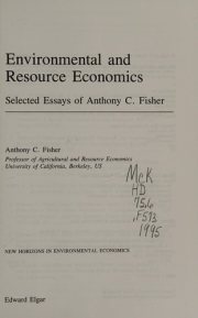 Couverture : Environmental and resource economics