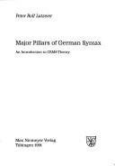 Couverture : Major pillars of German syntax