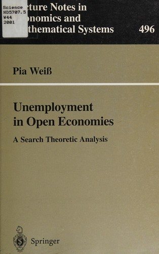 Couverture : Unemployment in open economies